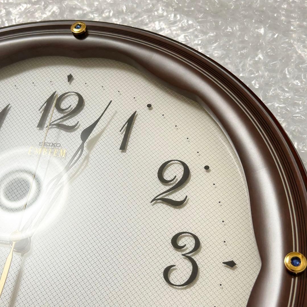 極美品✨ SEIKO EMBLEM 掛け時計 電波時計 スイープ HS551B