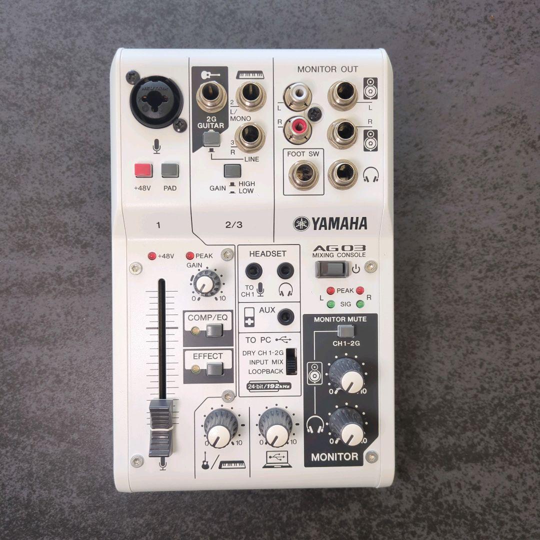 YAMAHA AG03 ミキシングコンソール - メルカリ
