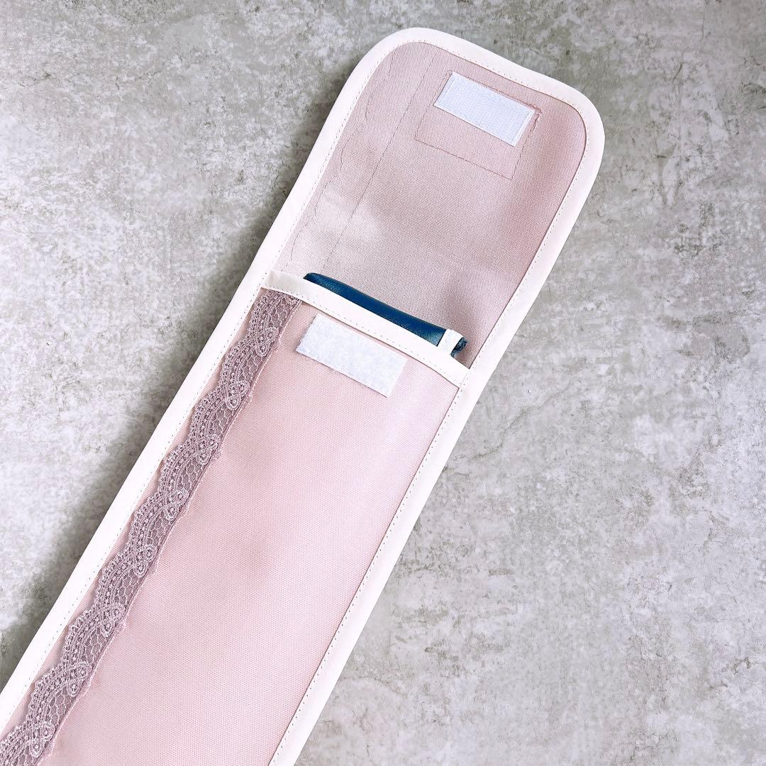 縦レース付きラミネートリコーダーケース　そろばんケース