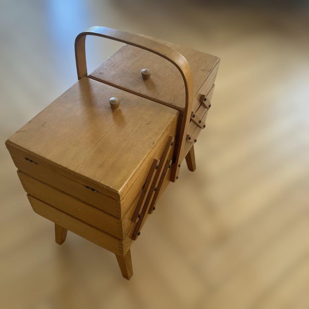 イギリスアンティーク 裁縫箱　北欧　ナチュラル　ヴィンテージ　カントリー