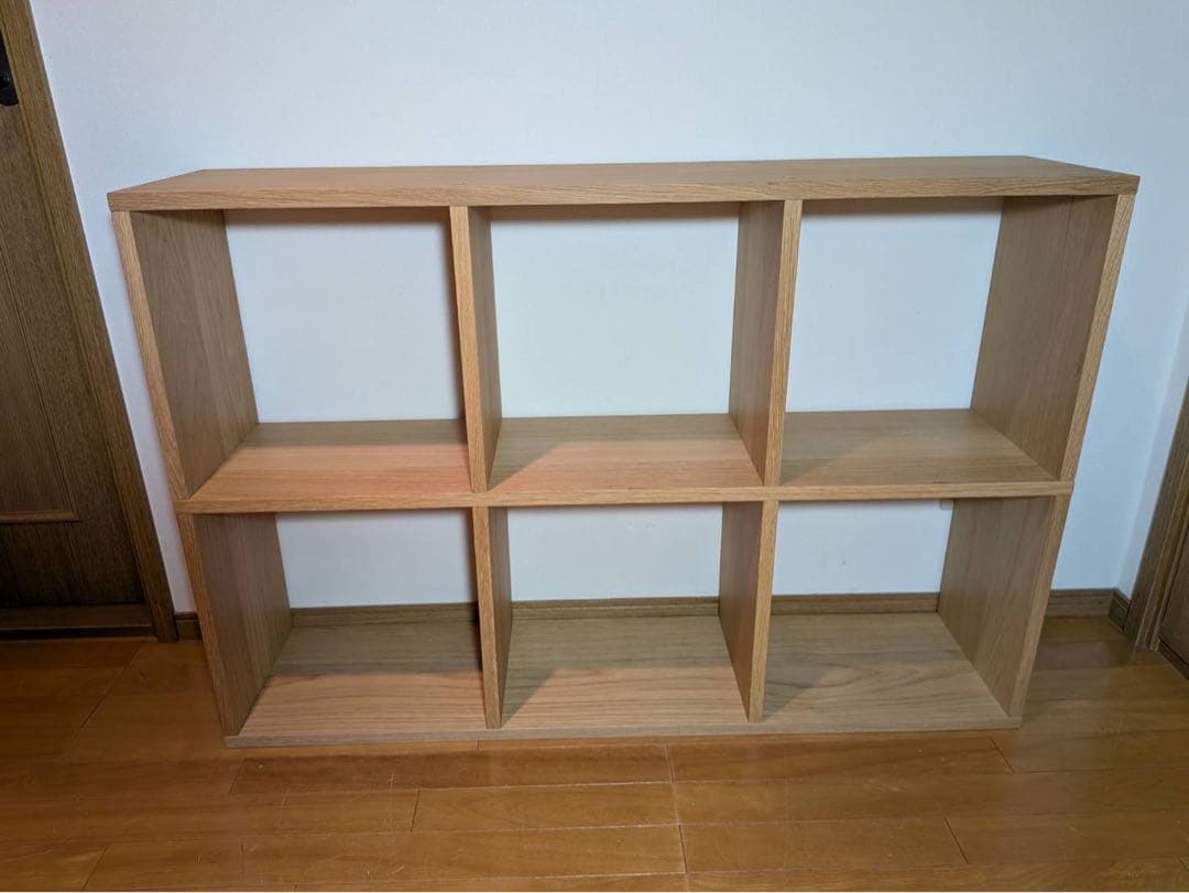 ■送料込■無印スタッキングシェルフ 3×2 木製家具棚 収納MUJIオーク材