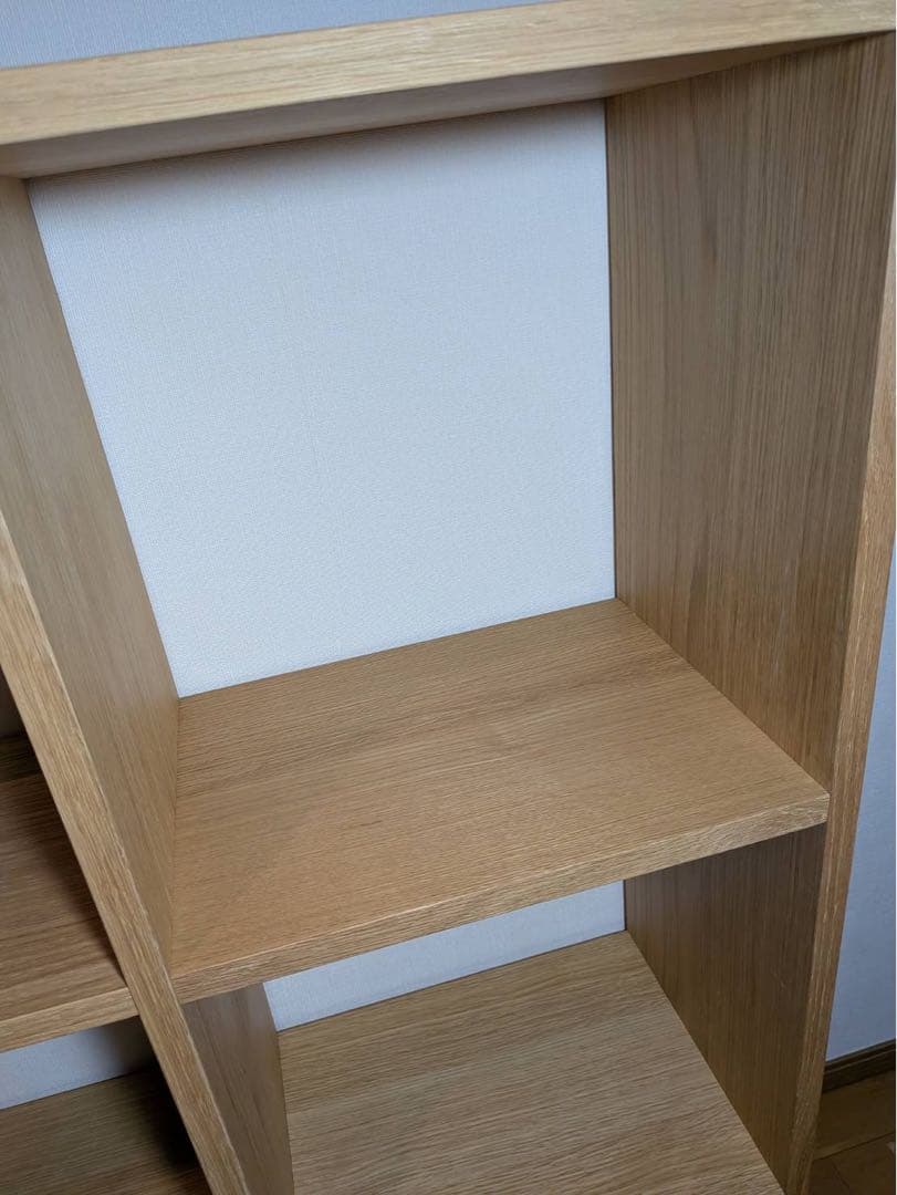 ■送料込■無印スタッキングシェルフ 3×2 木製家具棚 収納MUJIオーク材