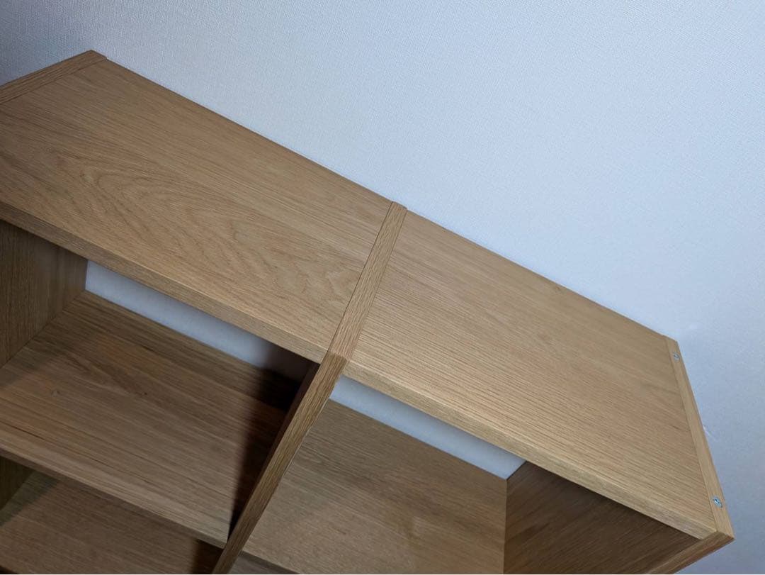 ■送料込■無印スタッキングシェルフ 3×2 木製家具棚 収納MUJIオーク材