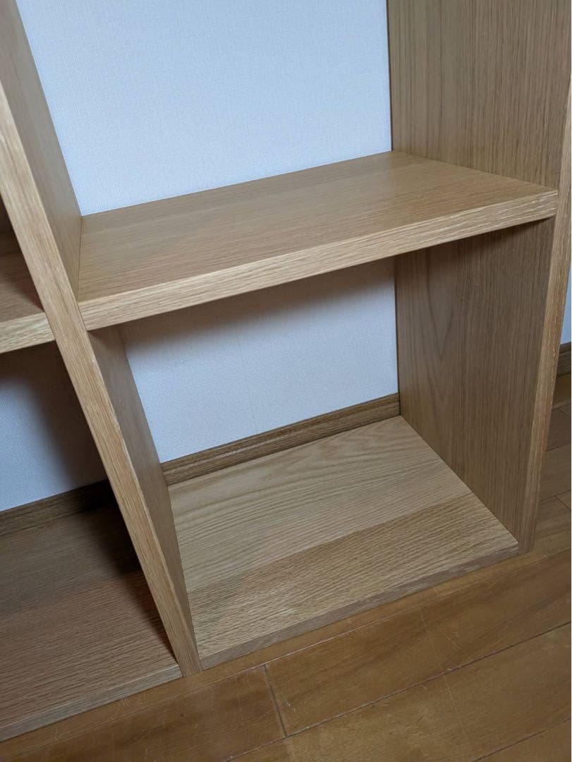 ■送料込■無印スタッキングシェルフ 3×2 木製家具棚 収納MUJIオーク材