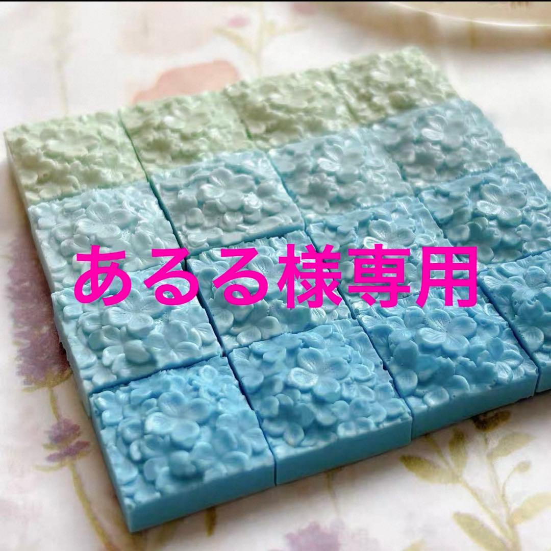 シーリングスタンプ用ワックス シリコンモールドアジサイ型