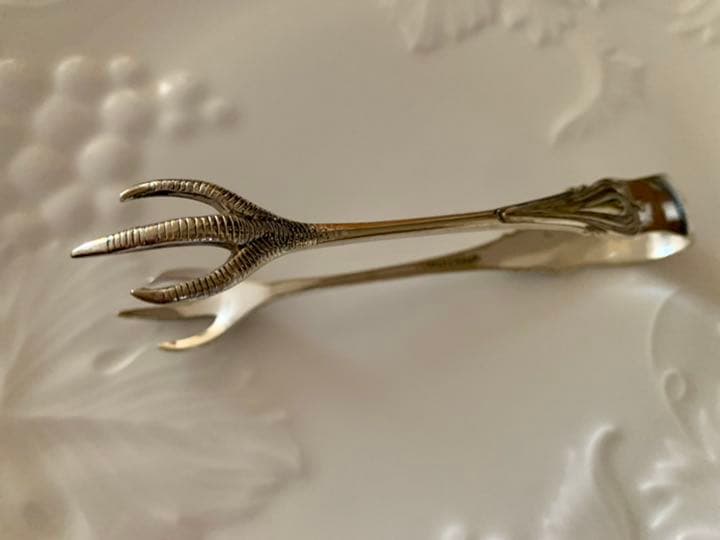 イギリス　アンティーク　シュガートング