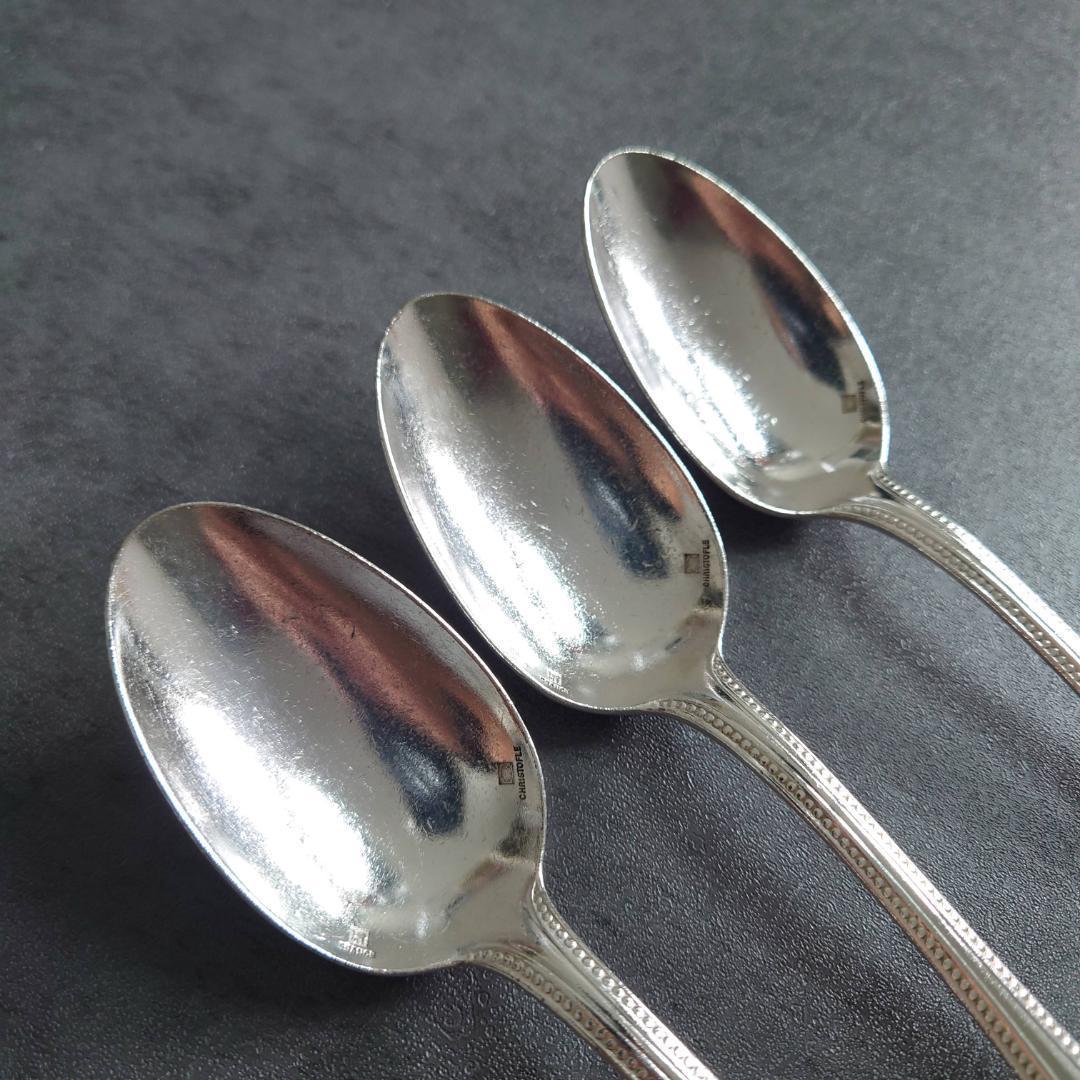 希少 クリストフル パール デザートスプーン 3点