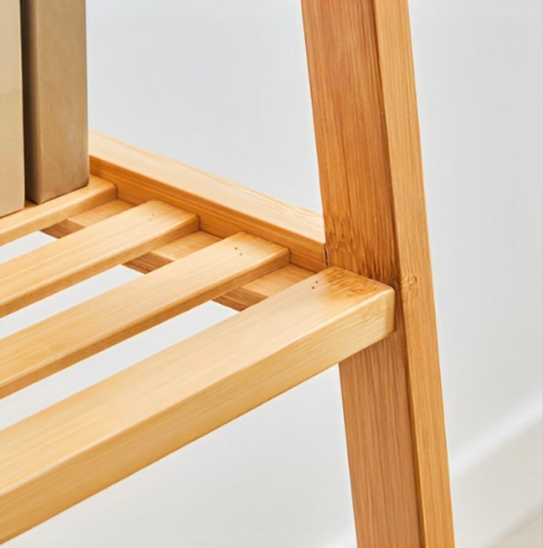 【竹製4段ラック】おしゃれ演出⁂魅せる収納♩