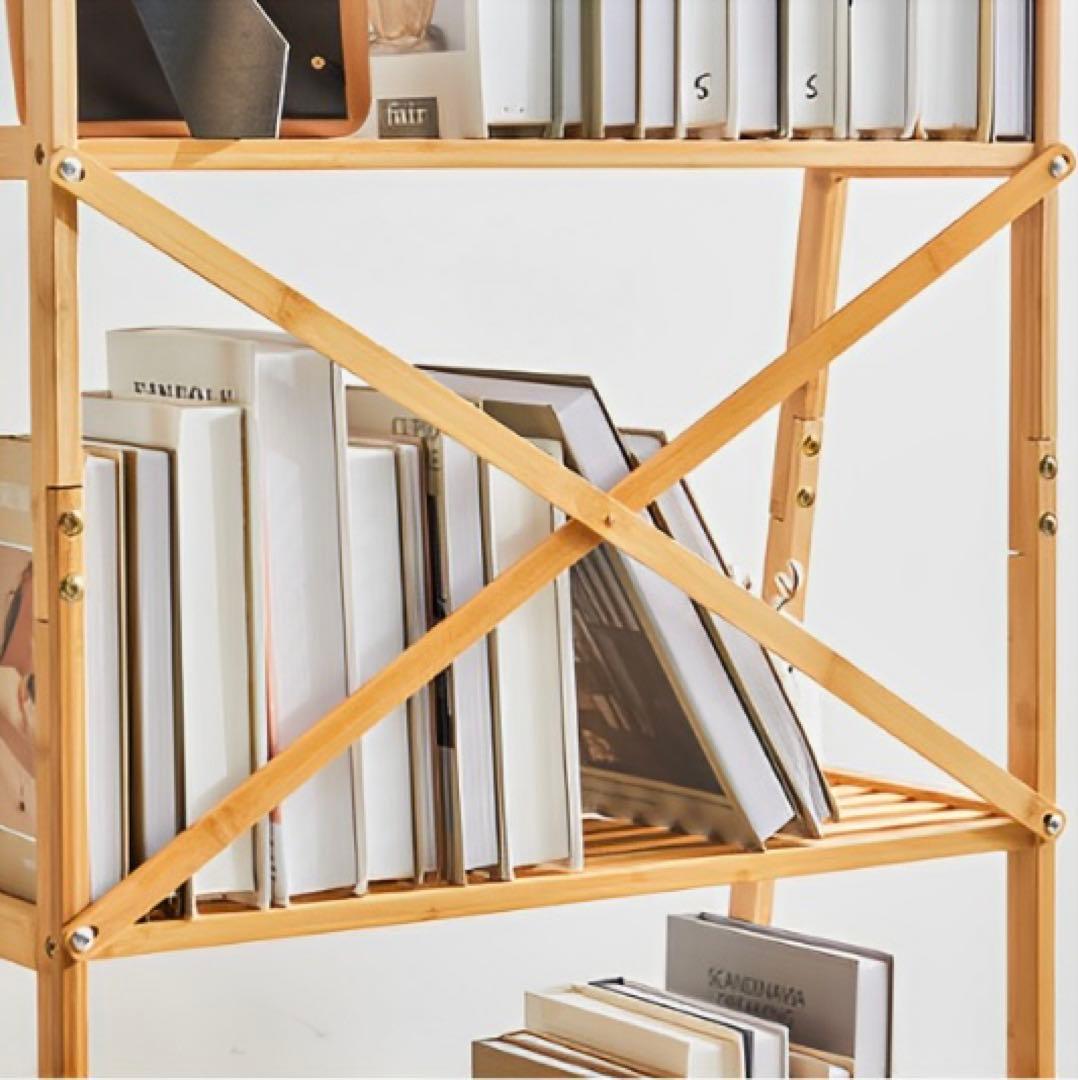 【竹製4段ラック】おしゃれ演出⁂魅せる収納♩