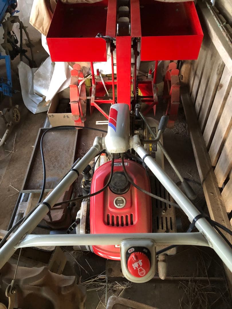 管理機！じゃがいも植え付け機械一式