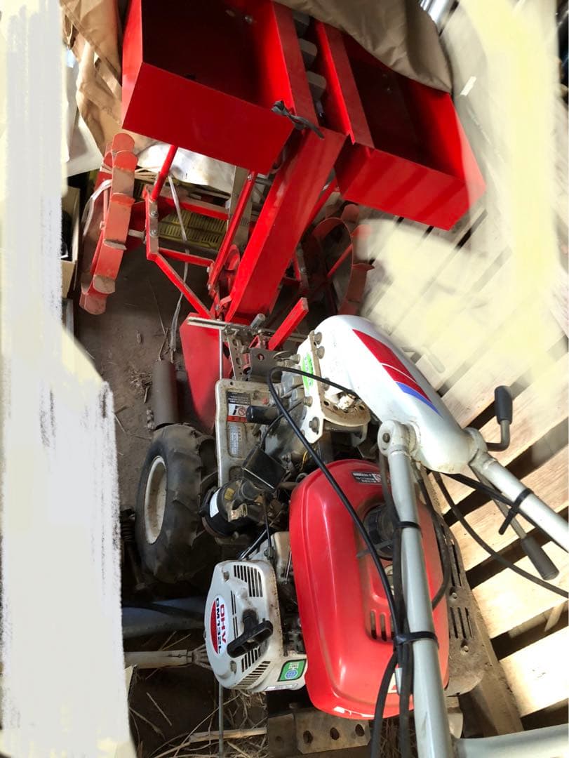 管理機！じゃがいも植え付け機械一式