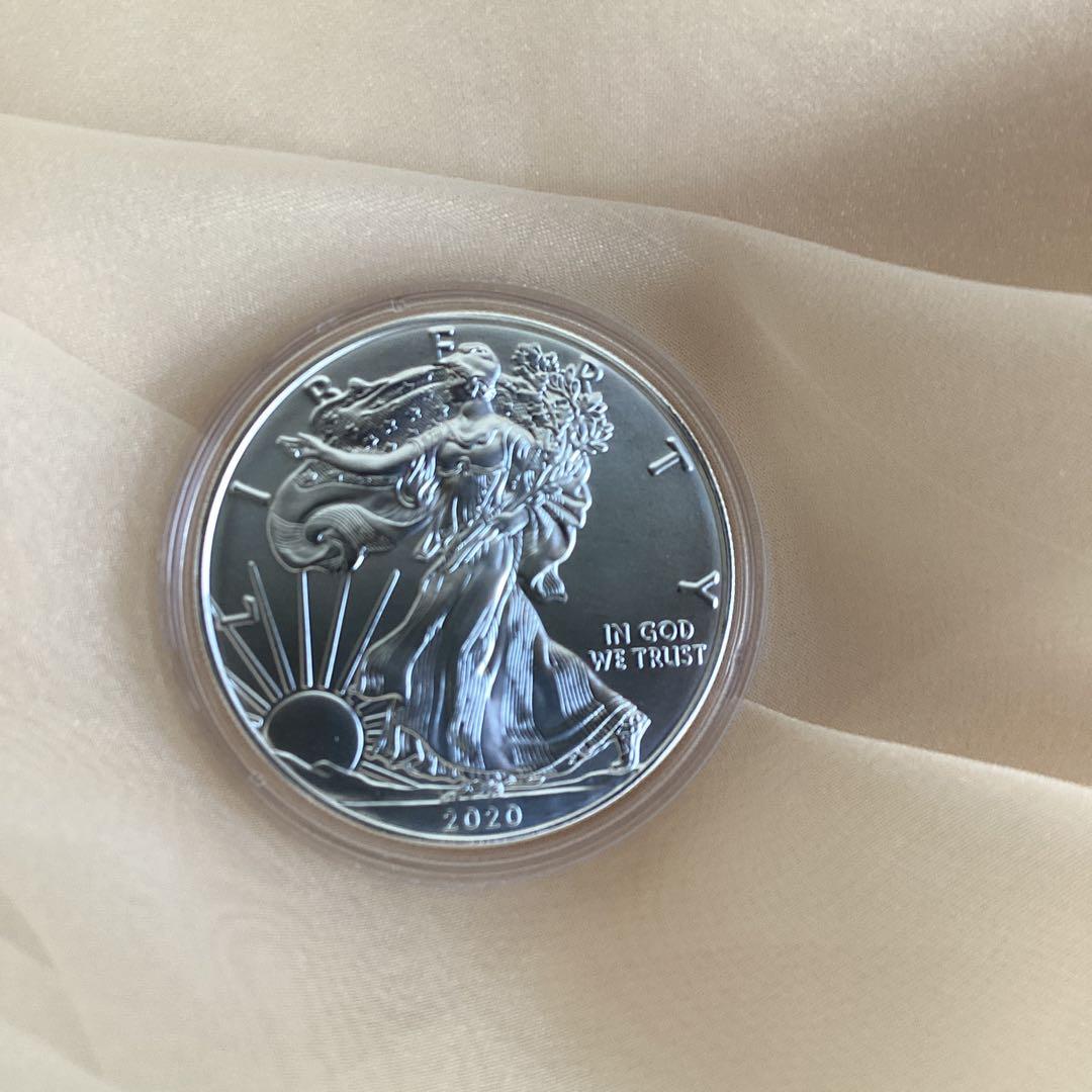 2020年 アメリカイーグル銀貨　1オンス　純銀　現物資産