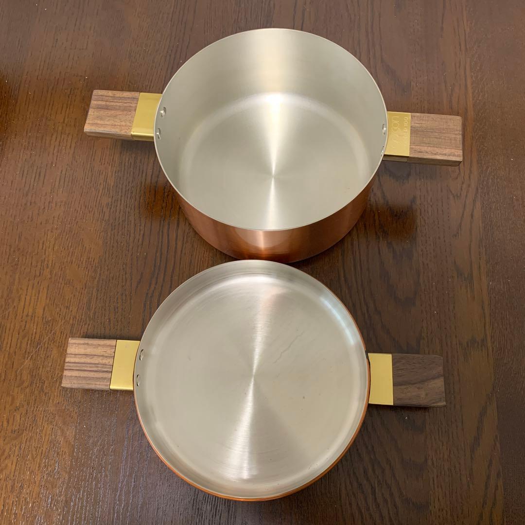 銅鍋 新光金属 Copper100 ギャルソンシリーズ チーズフォンデュセット