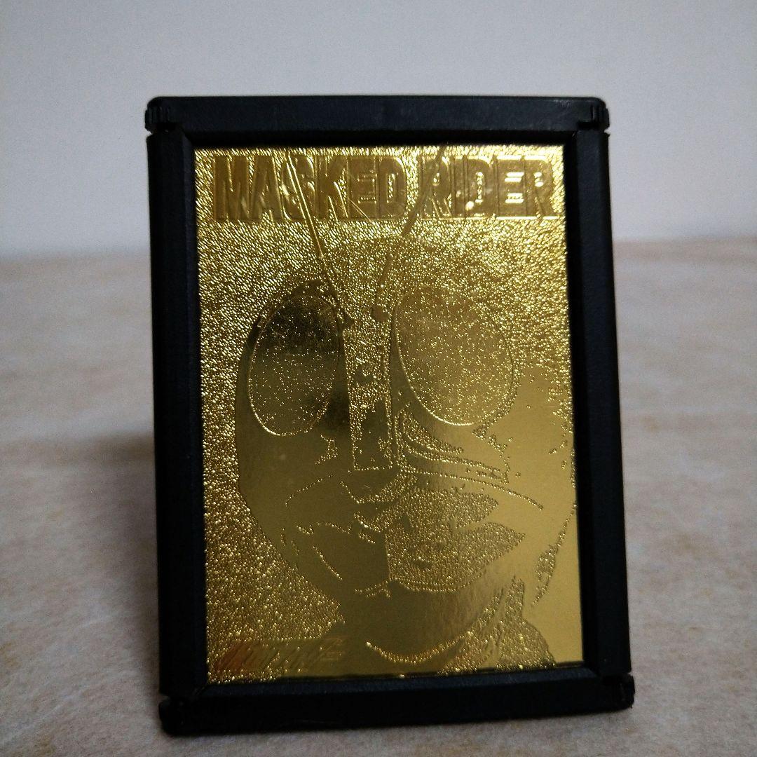 フレーム付き仮面ライダー マスクドライダー 22Kゴールドカード 1996年