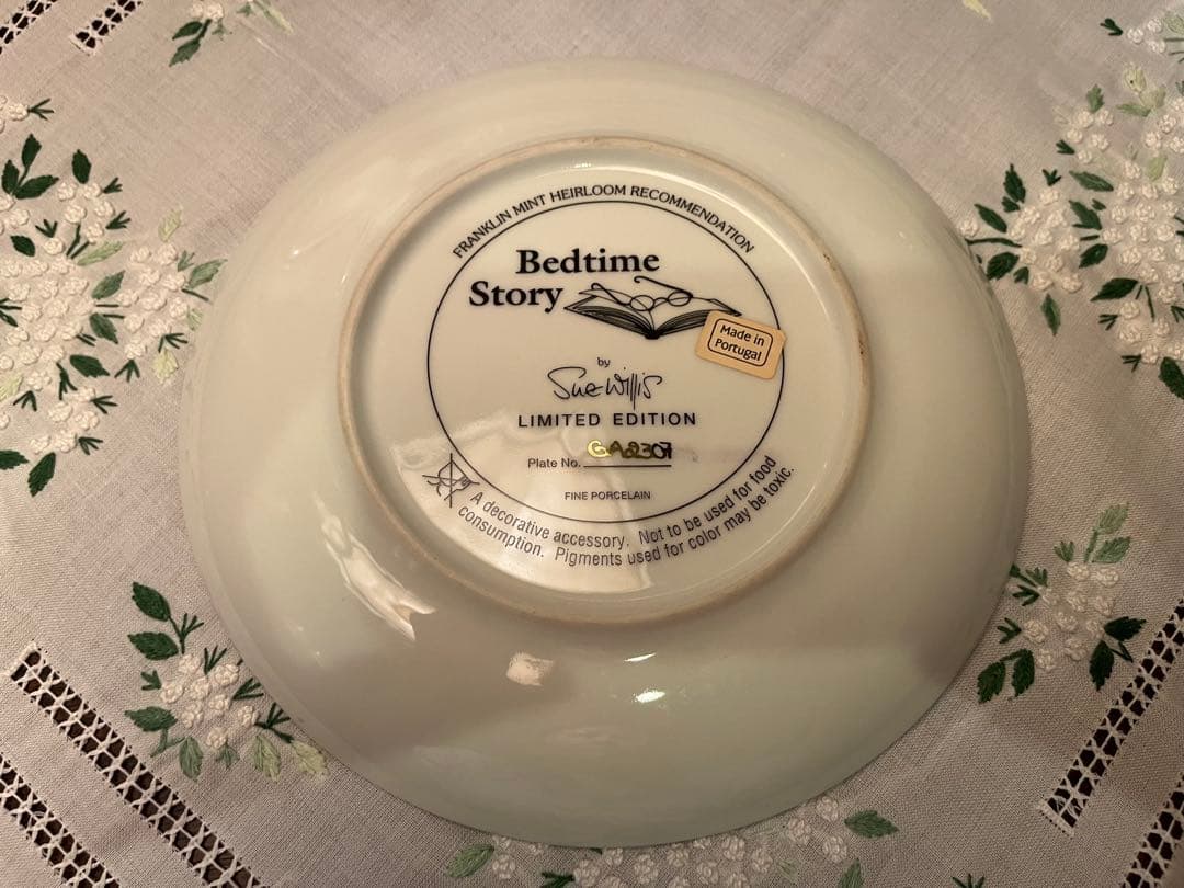 限定品フランクリンミント 飾り皿 テディーベアー と猫 6枚セット