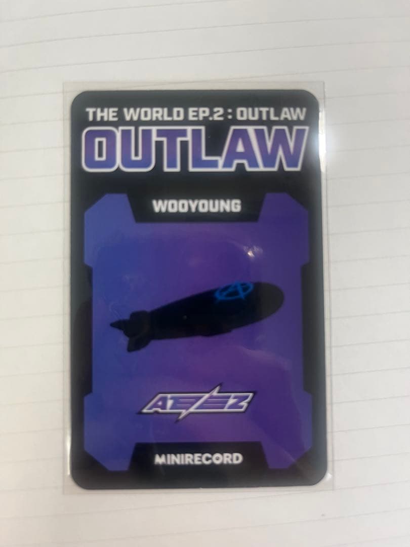 ATEEZ アチズ OUTLAW minirecord 特典 トレカ ウヨン - メルカリ