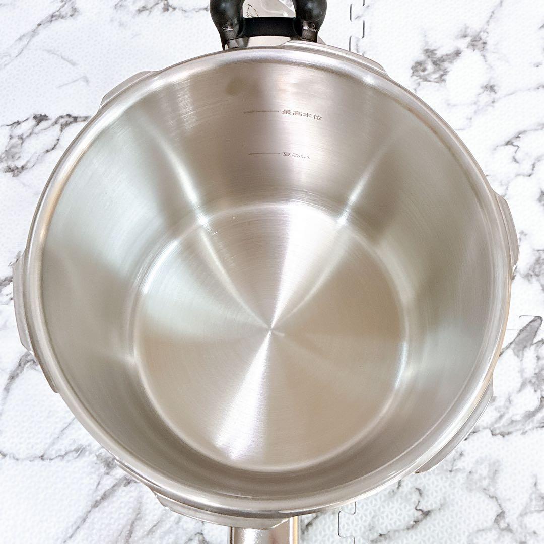 【未使用品 IH対応】ワンダーシェフ 家庭用圧力鍋 6.0L