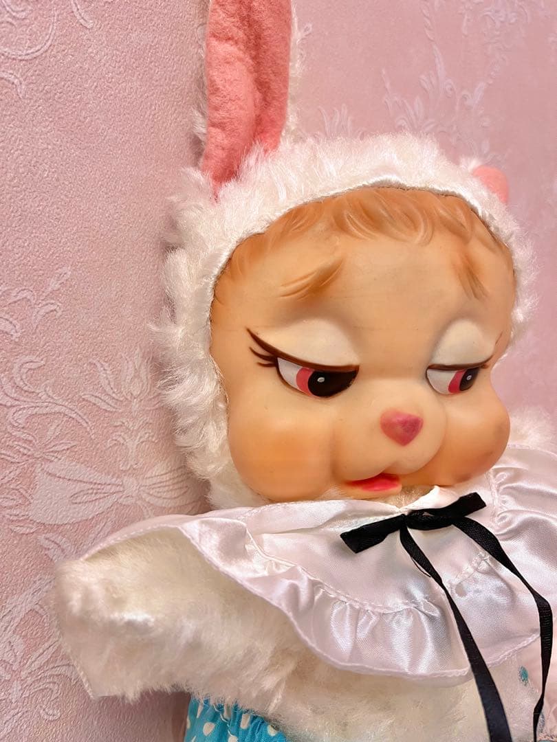 【希少】ラシュトン　オムツバニー 42cm ラバーフェイスドール　うさぎ