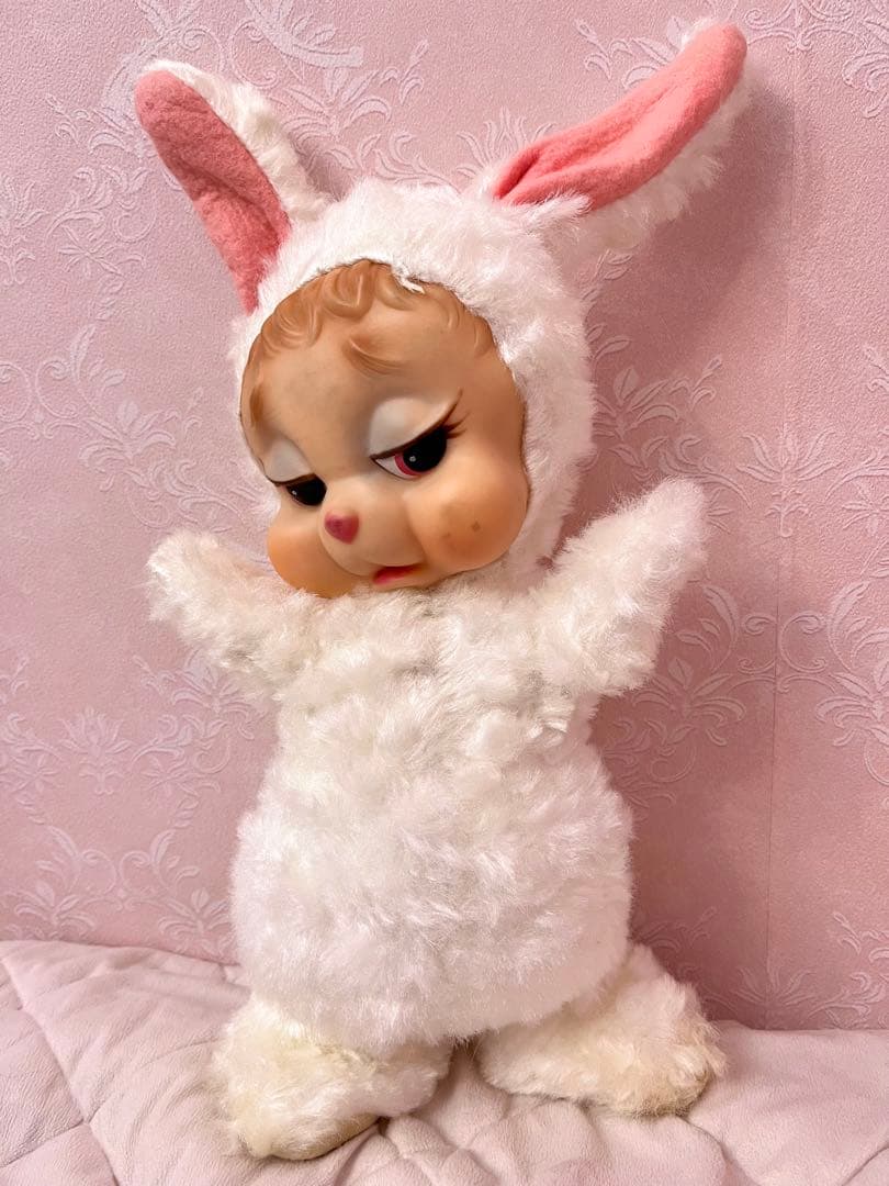 【希少】ラシュトン　オムツバニー 42cm ラバーフェイスドール　うさぎ