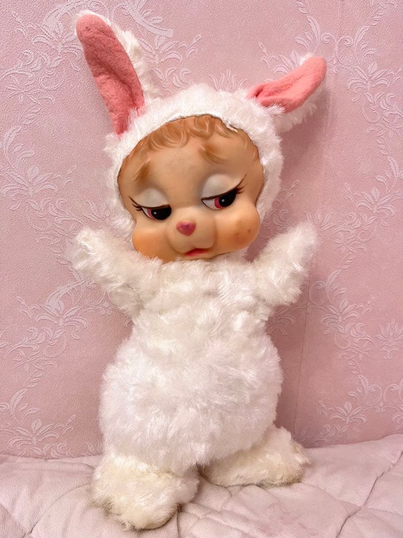 【希少】ラシュトン　オムツバニー 42cm ラバーフェイスドール　うさぎ