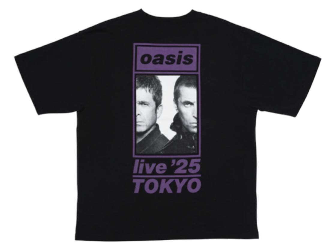 oasis ライブTシャツ 黒 Mサイズ10月26日付