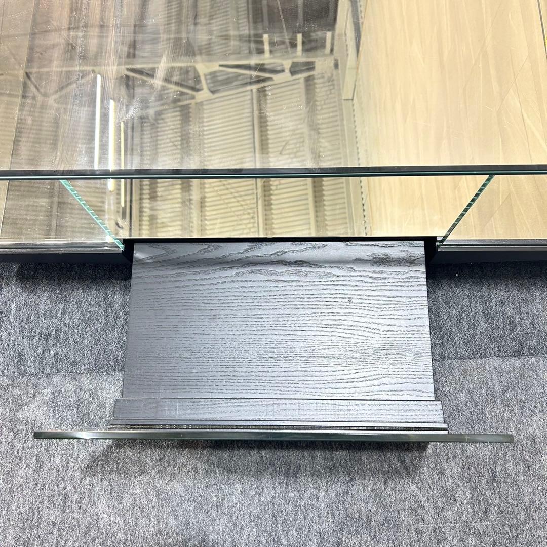 GLAS ITALIA リビングテーブル ガラス張り おしゃれ 家具 d5267