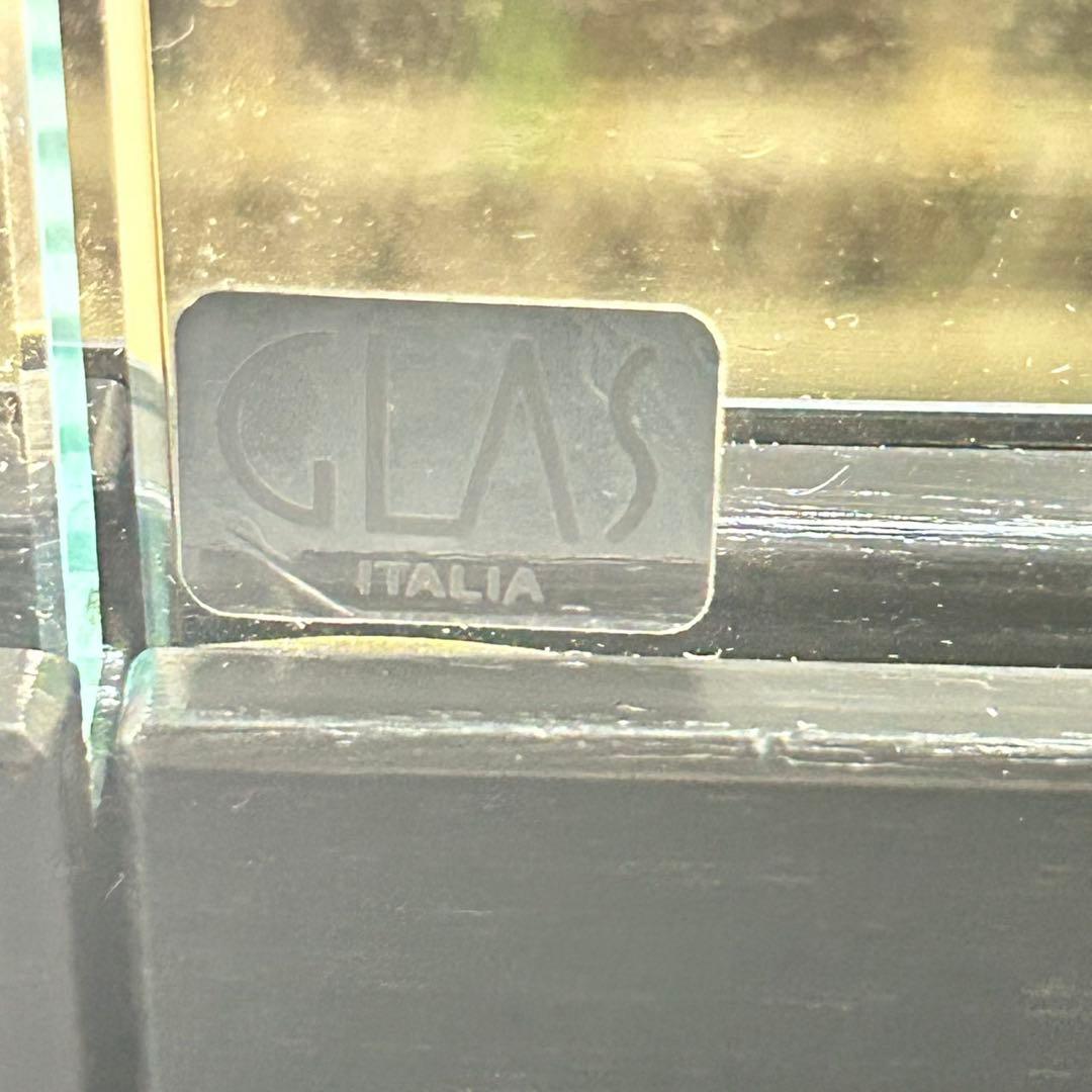 GLAS ITALIA リビングテーブル ガラス張り おしゃれ 家具 d5267