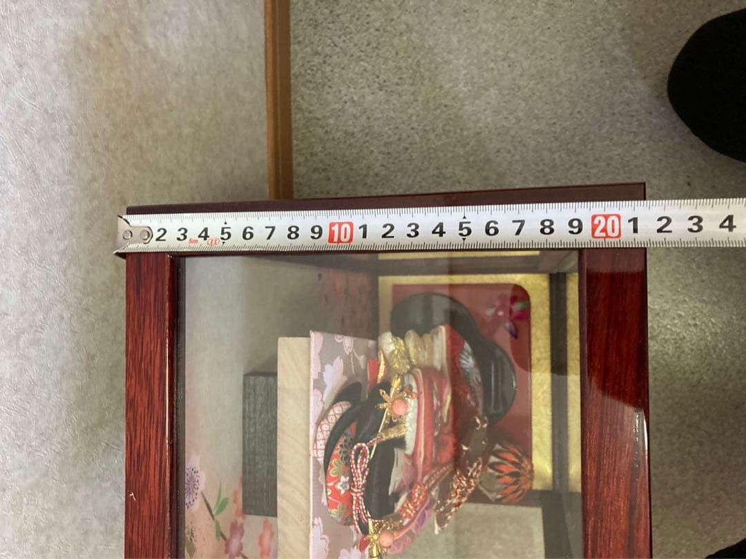 ケース入り　押絵羽子板　飾り物