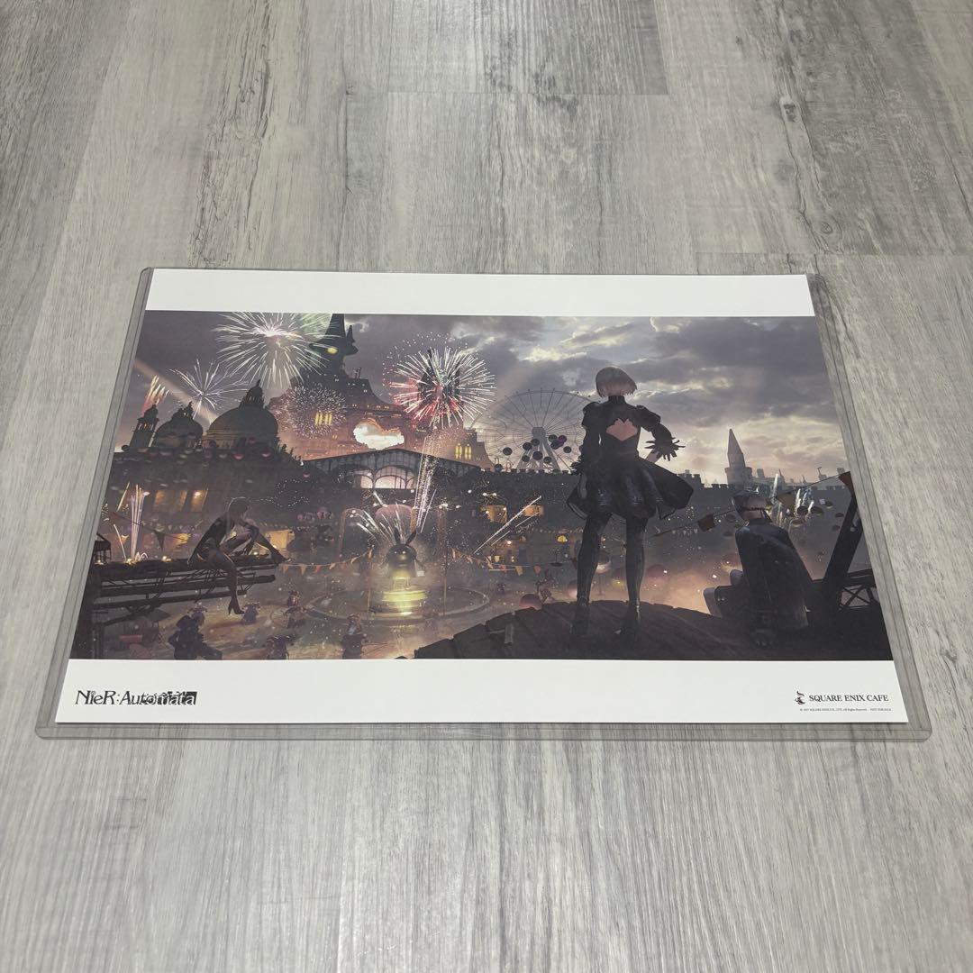 スクエニカフェ ランチョンマット 4枚 ニーアオートマタ 第2、3弾 2017