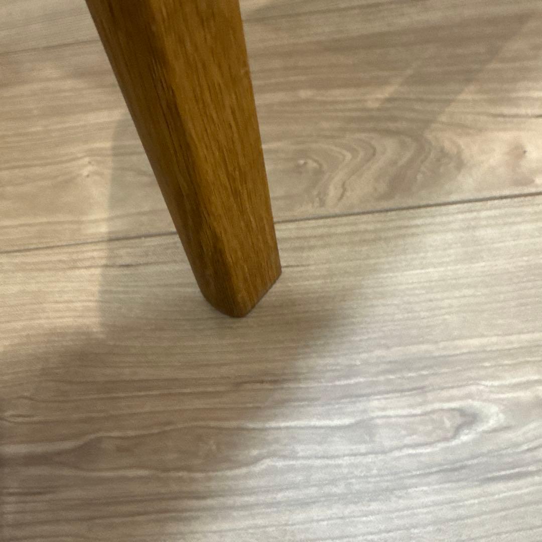 ナチュラルウッド バースツール 花柄クッション　飛騨産業