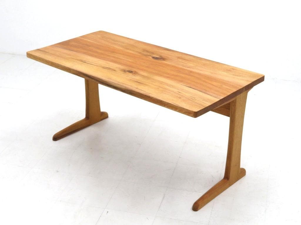 展示品　チェスナット材　無垢材　オイル仕上げ　デスク　書斎机　勉強机　北欧　高級