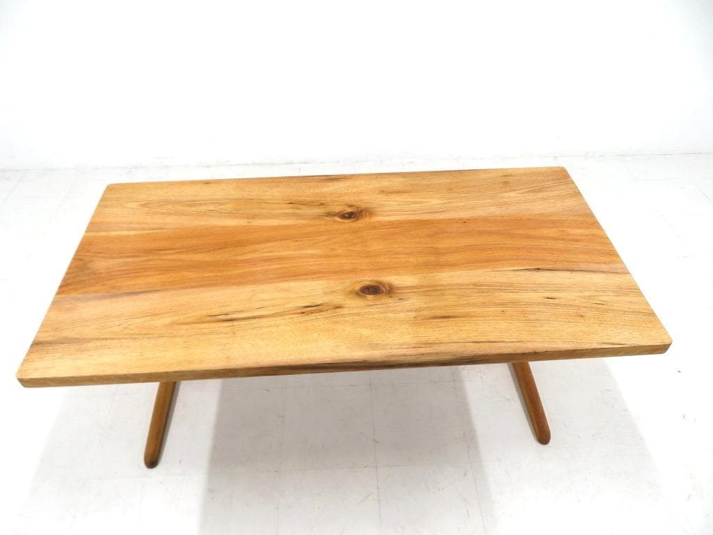 展示品　チェスナット材　無垢材　オイル仕上げ　デスク　書斎机　勉強机　北欧　高級