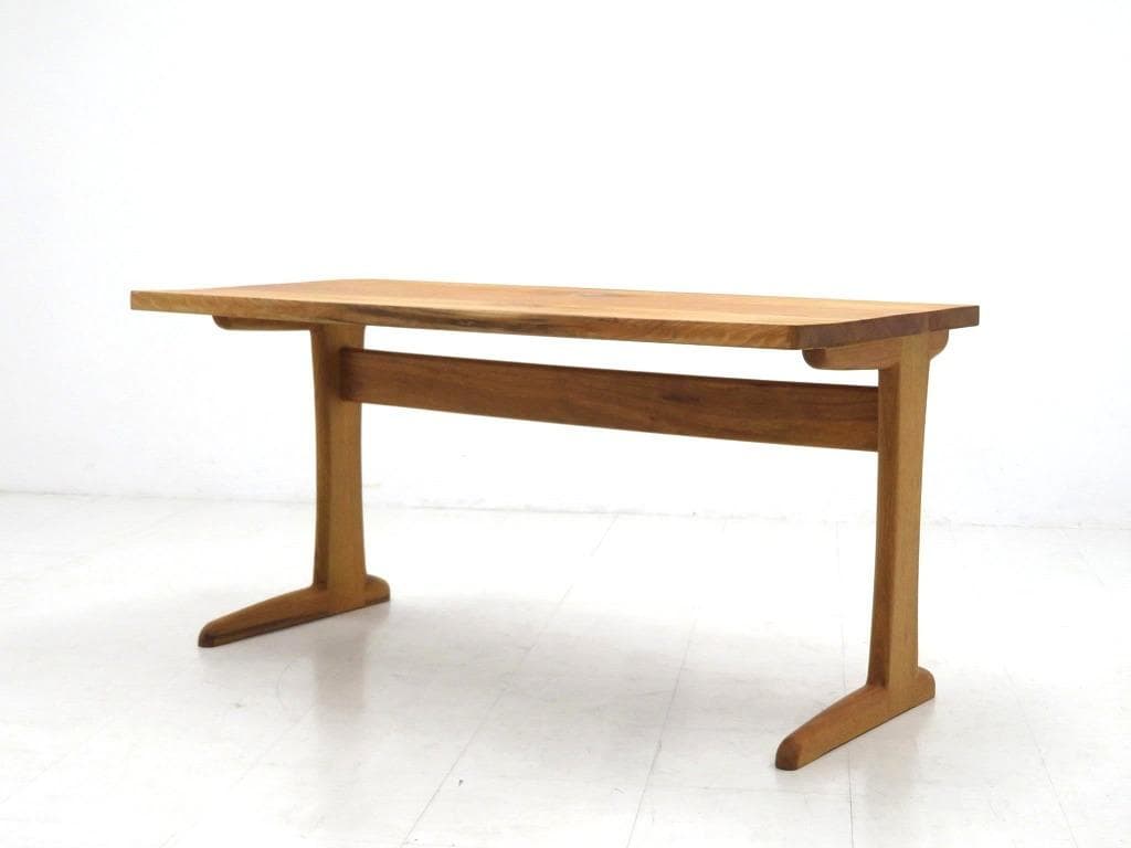 展示品　チェスナット材　無垢材　オイル仕上げ　デスク　書斎机　勉強机　北欧　高級