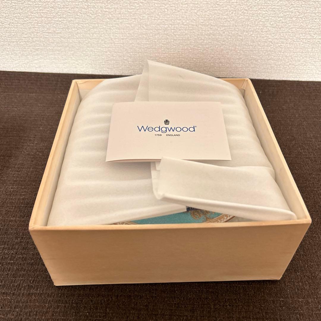 ウェッジウッド　コロンビア　パウダーターコイズ　デザートプレート　17.5cm