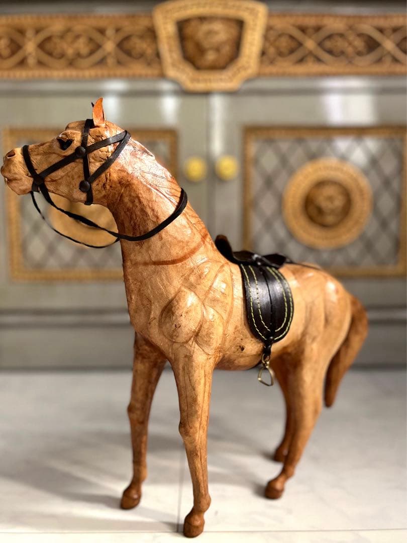 ヴィンテージ 馬 オブジェ レザー phigvel old joe RRL - メルカリ