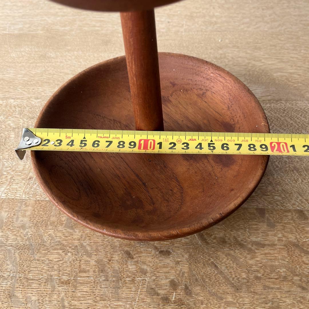 北欧ヴィンテージ　チーク無垢材　サービストレー