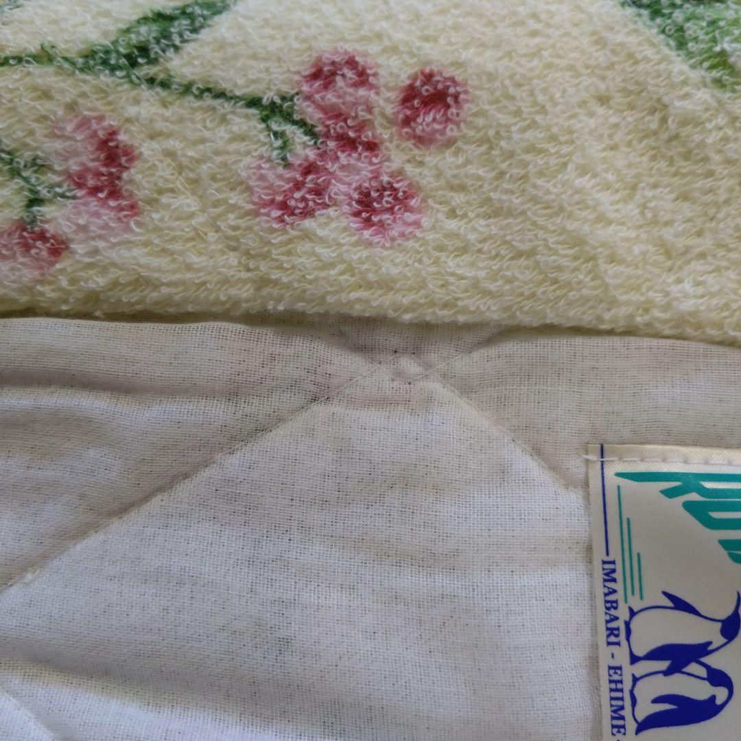 今治タオルかいまき(夜着)裏ガーゼ付きピンク