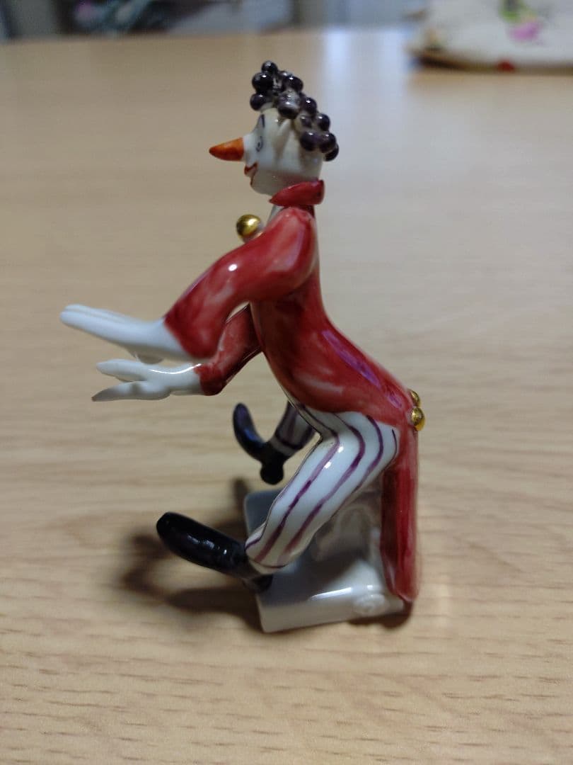 マイセン ピエロとピアノの陶器製置物 2個セット インテリア オブジェ