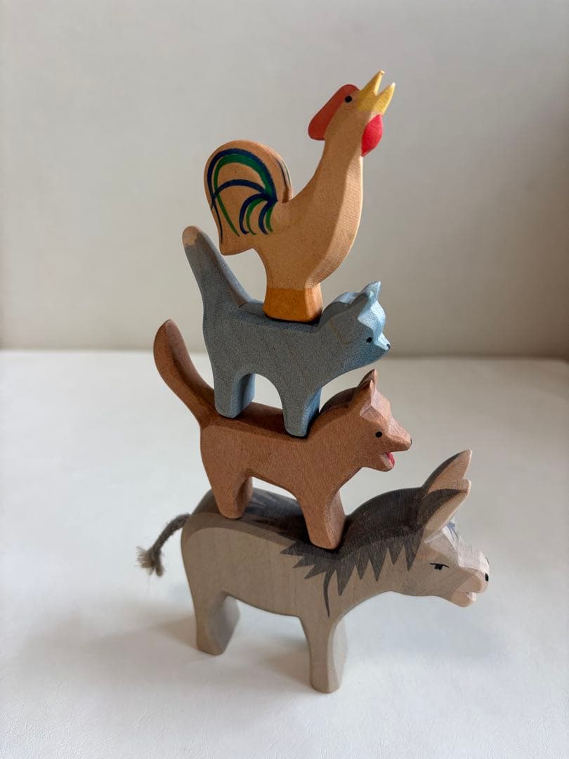 オストハイマー　ブレーメンの音楽隊　木製おもちゃ