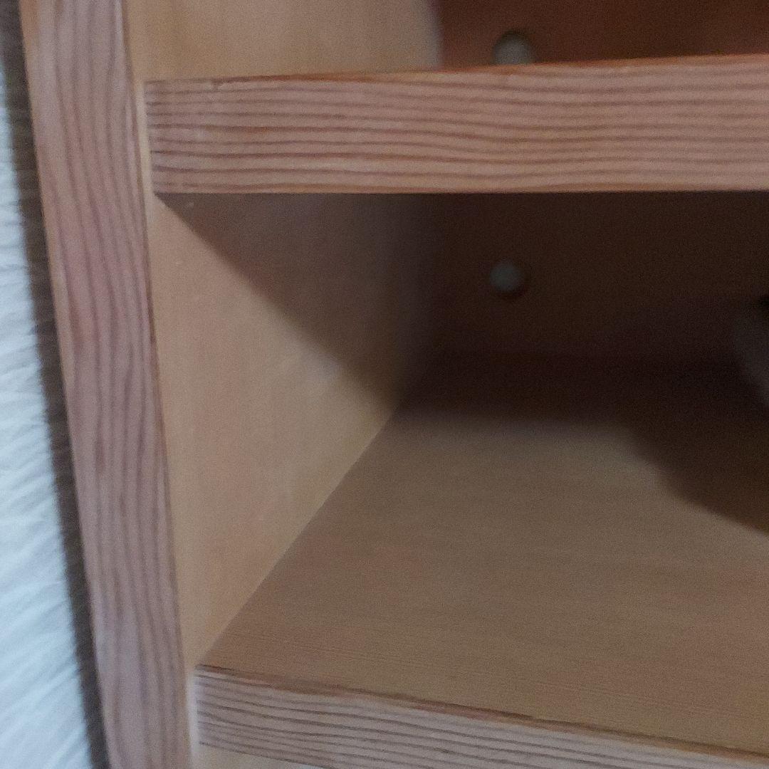 Aymitページ「高級木のオーダーメイド仕立てのスライド式棚」