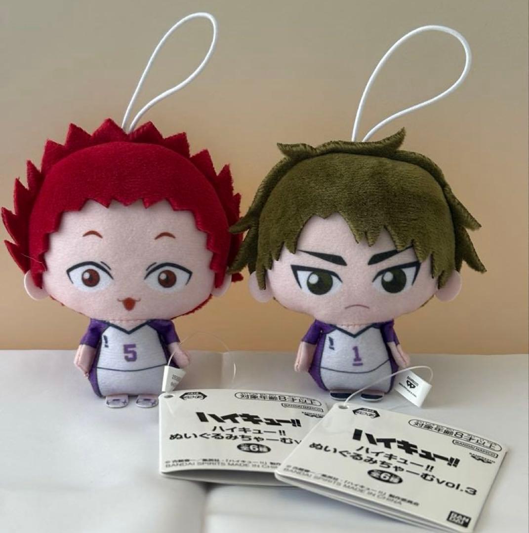 ハイキュー‼︎ 牛島若利 天童覚 ぬいぐるみちゃーむ メタリックプラ