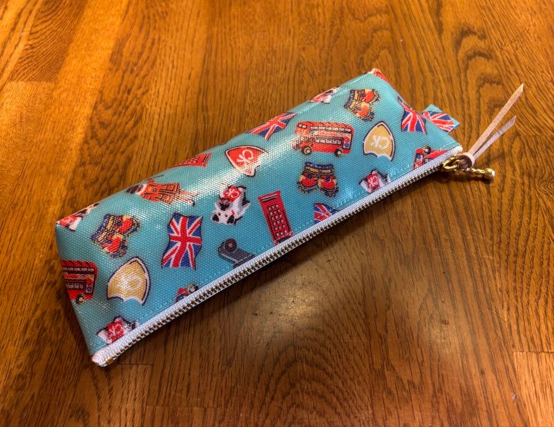 ラミネートペンケース Cathブリティッシュスタンプ❤️Handmade