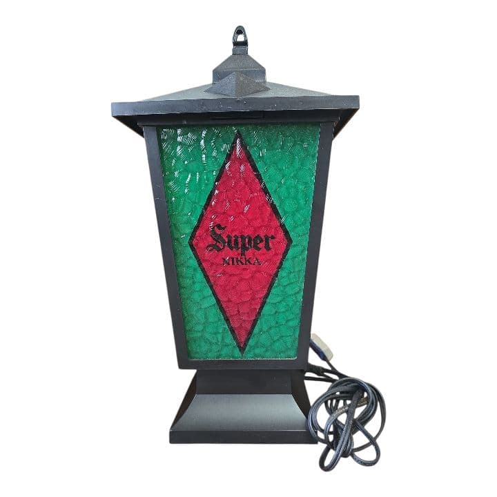 ニッカウイスキー ステンドグラスランタン 照明 昭和レトロ