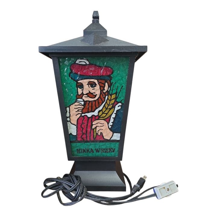 ニッカウイスキー ステンドグラスランタン 照明 昭和レトロ