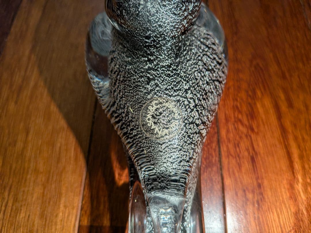 ガラス製アヒル工芸品　MURANO ITALY V.NASON&C