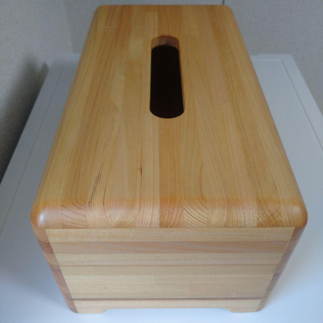 青森ヒバ ティシュボックス 未使用