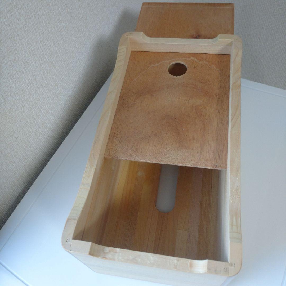 青森ヒバ ティシュボックス 未使用