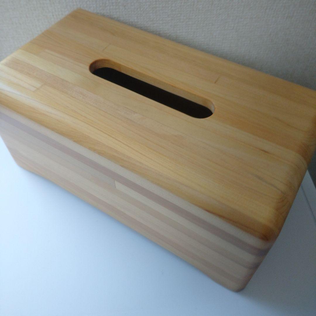 青森ヒバ ティシュボックス 未使用