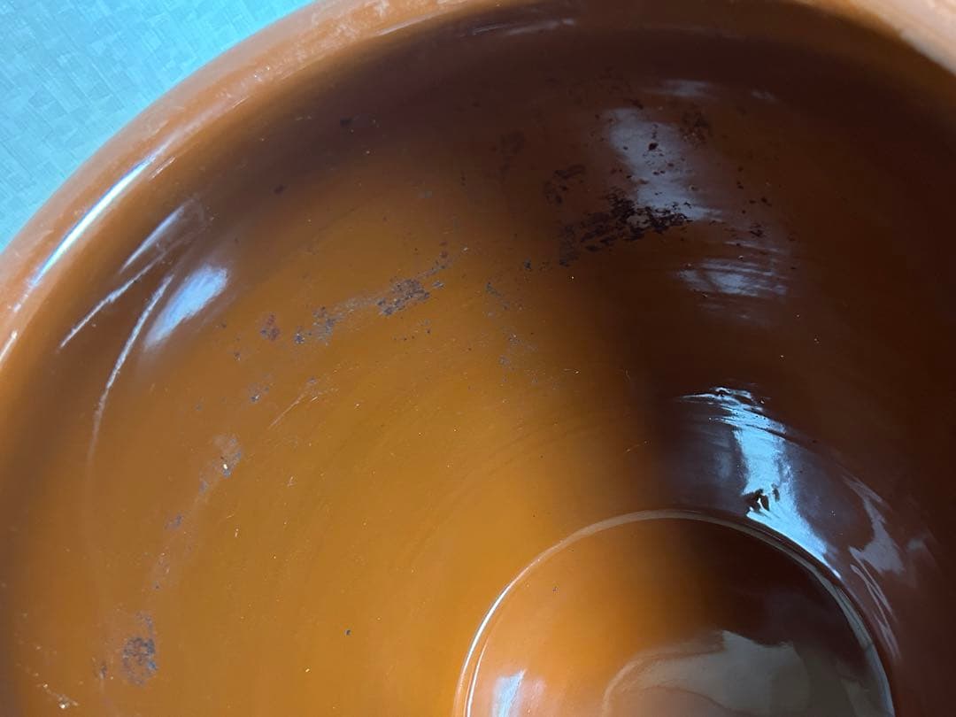 久松窯　常滑焼　15号　27.0L蓋付き梅干し