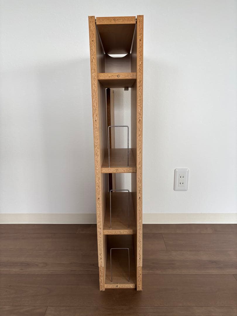 美品！木製Wi-Fi ルーターボックス　縦型収納ラック 14.5X40XH85㎝